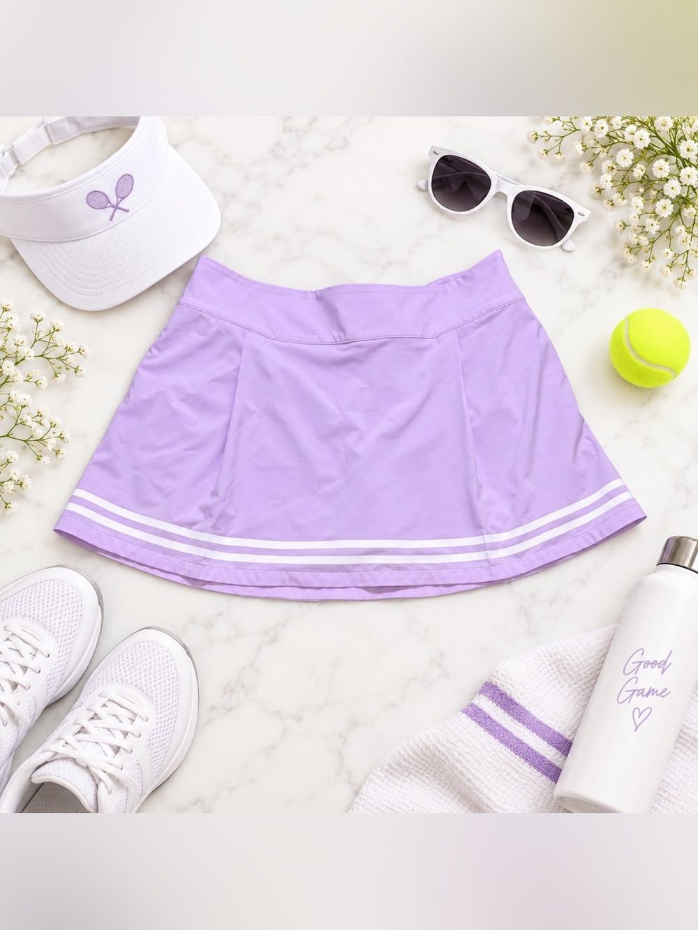 CALIA by Carrie Underwood Lavender Tennis Skort Size 14 NWOT Style Athletic